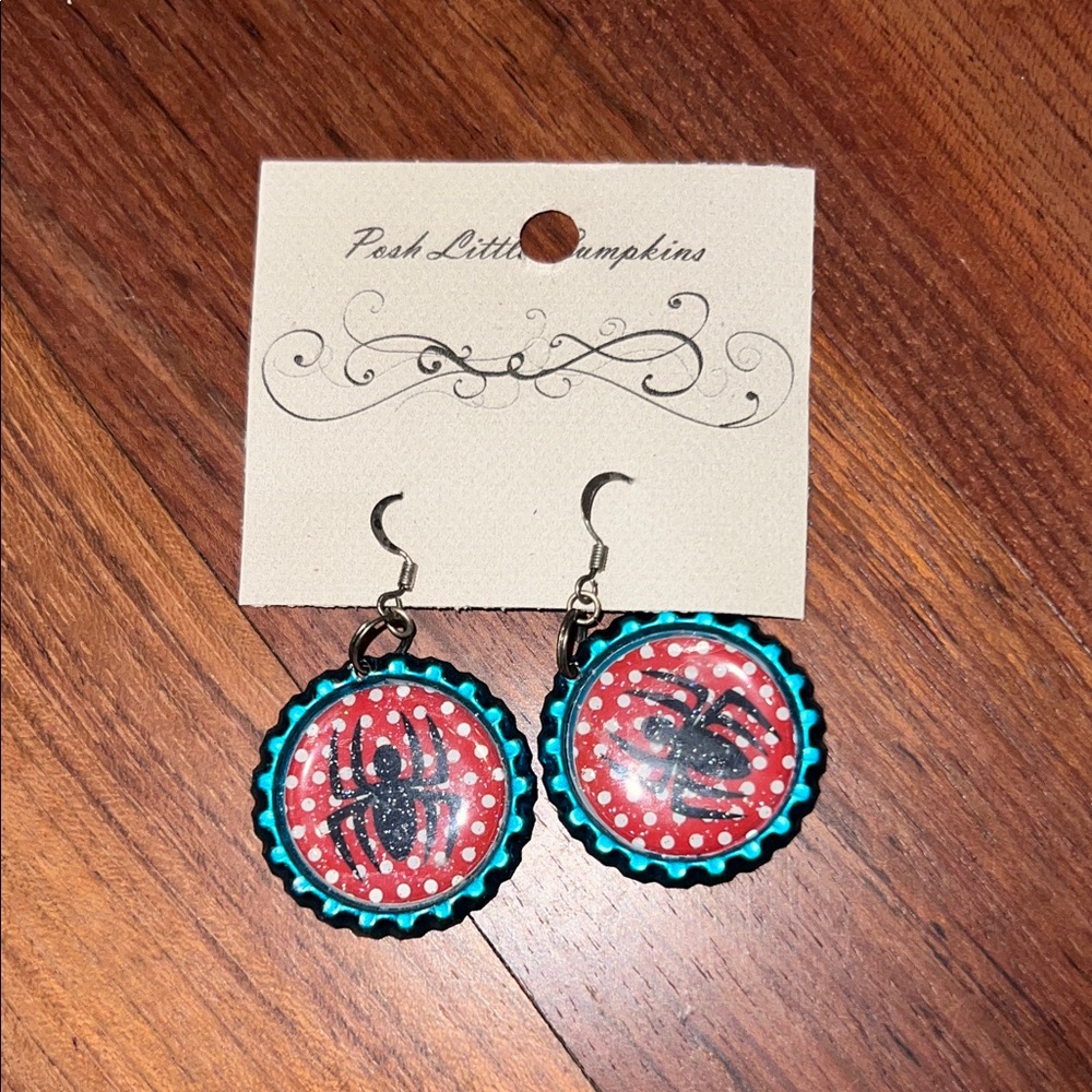 Red Spider Earrings